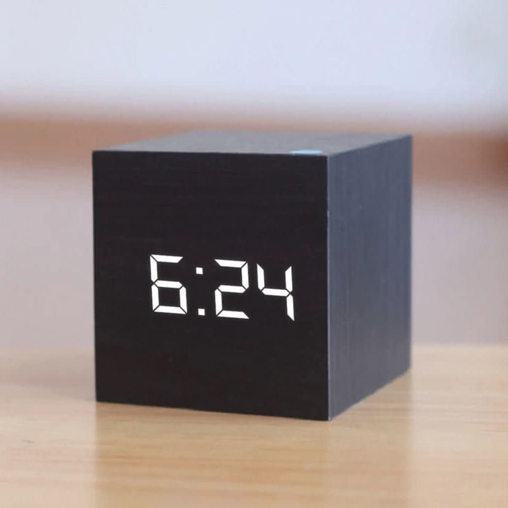 Mini LED Digital Alarm Clock with Temperature Display and Dimmer