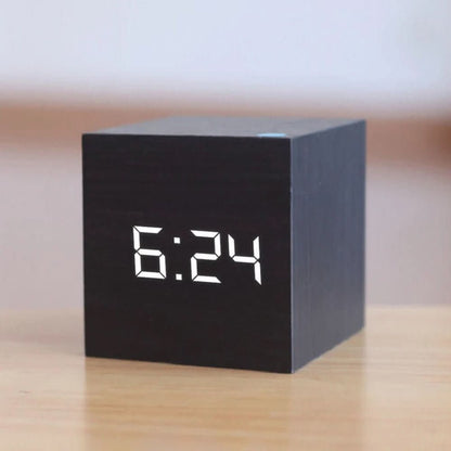 Mini LED Digital Alarm Clock with Temperature Display and Dimmer