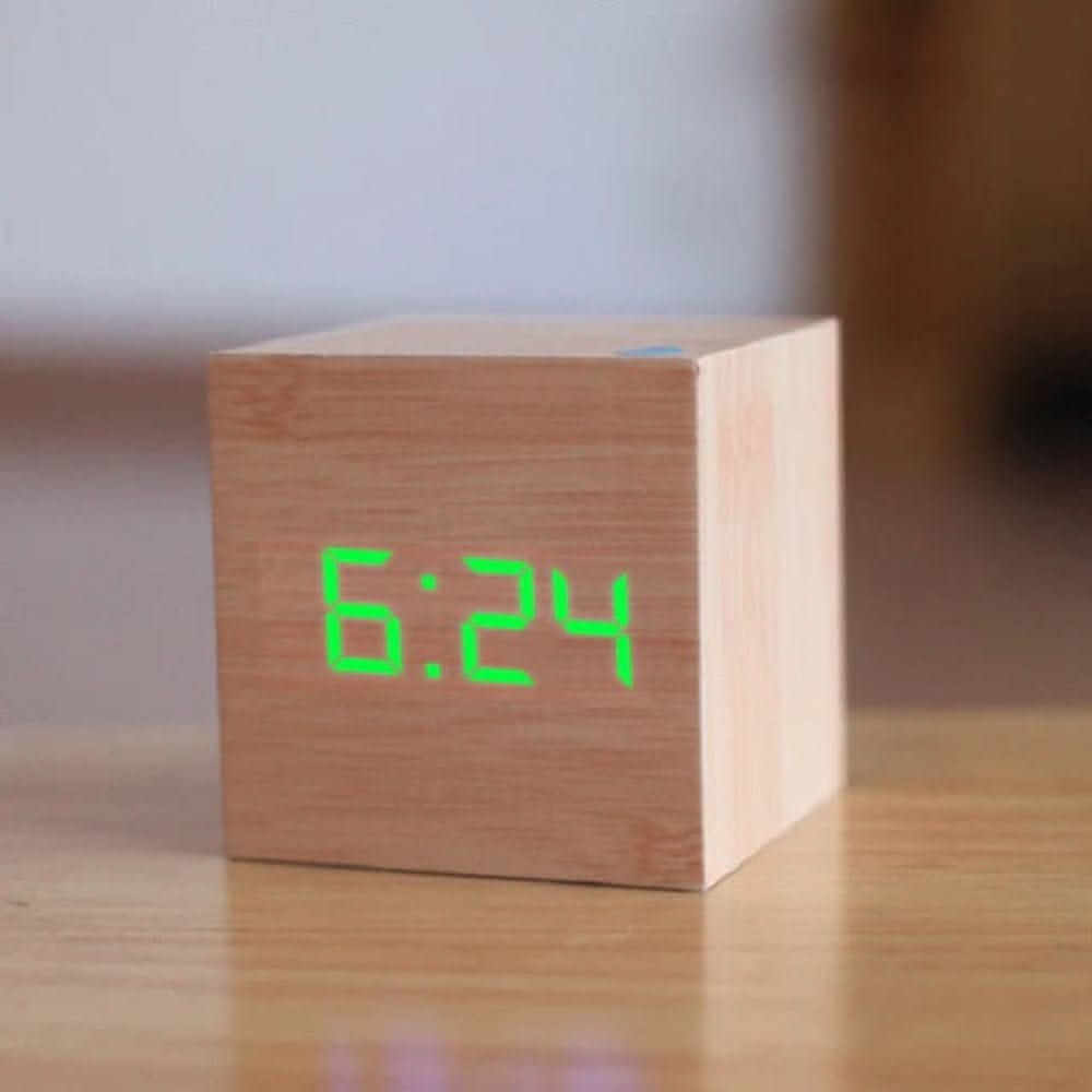 Mini LED Digital Alarm Clock with Temperature Display and Dimmer