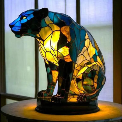 Artistic LED Desk Lamp Featuring Dog Breeds Design and USB Connection