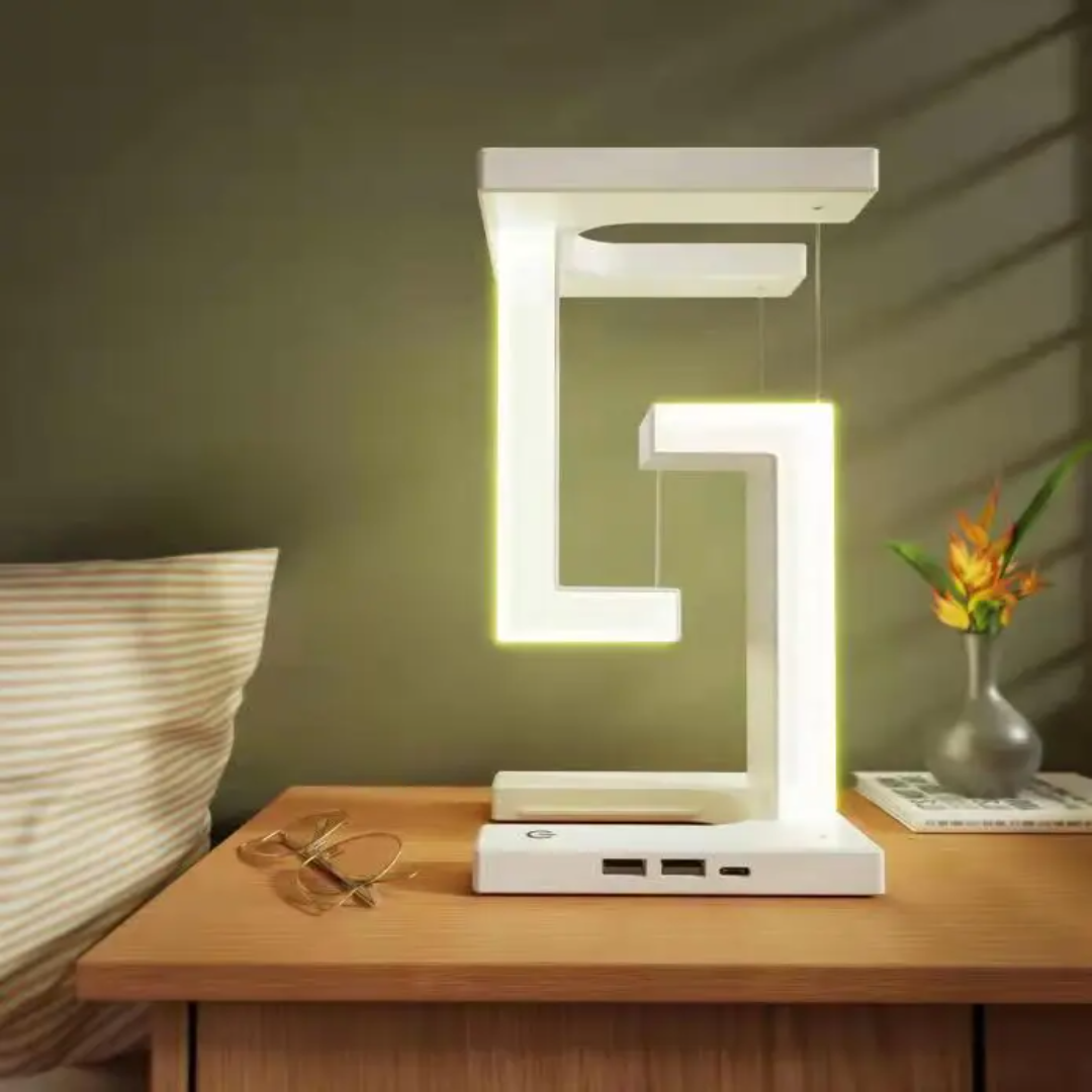 Wireless Night Lamp with Anti-Gravity Orbit Charging Feature