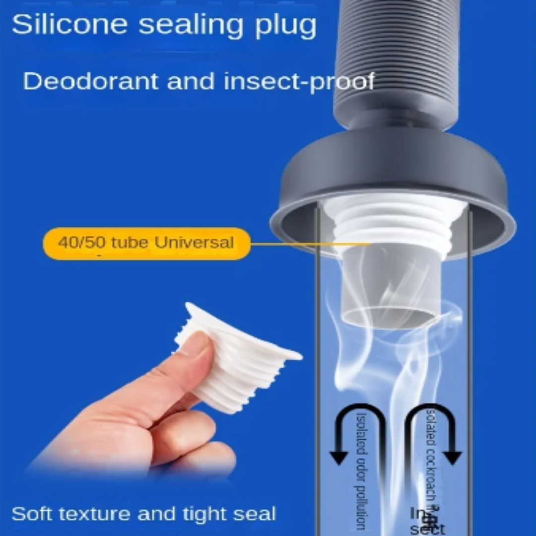 Universal Overflow Drain Kit with 360-Degree Flexibility