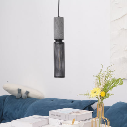 Cylindrical Ceiling Pendant Light with Minimalist Industrial Style