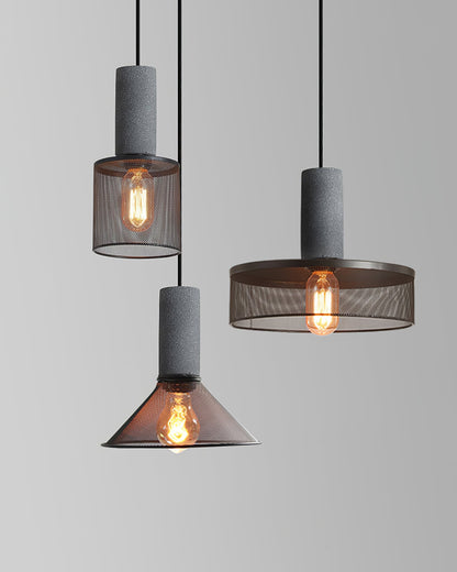 Cylindrical Ceiling Pendant Light with Minimalist Industrial Style