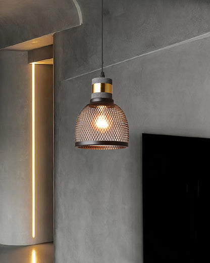 Cylindrical Ceiling Pendant Light with Minimalist Industrial Style