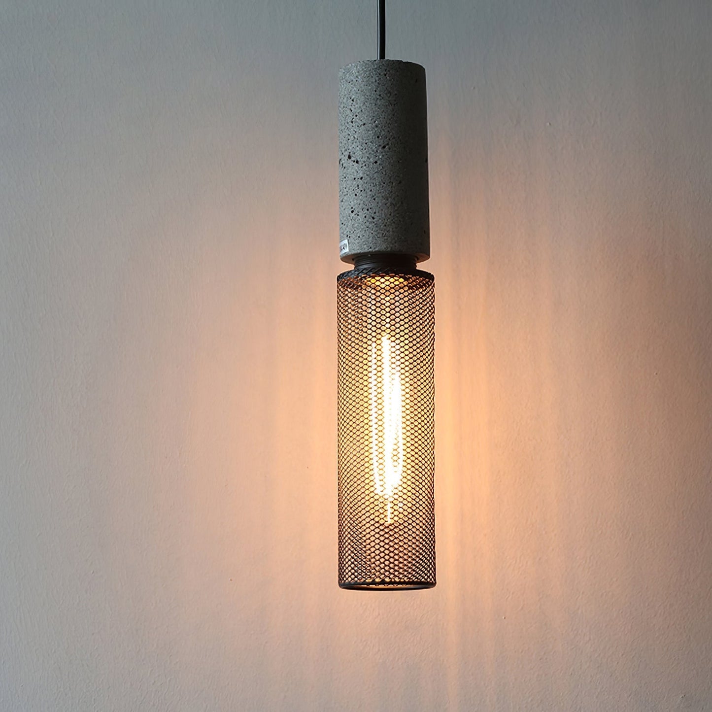 Cylindrical Ceiling Pendant Light with Minimalist Industrial Style