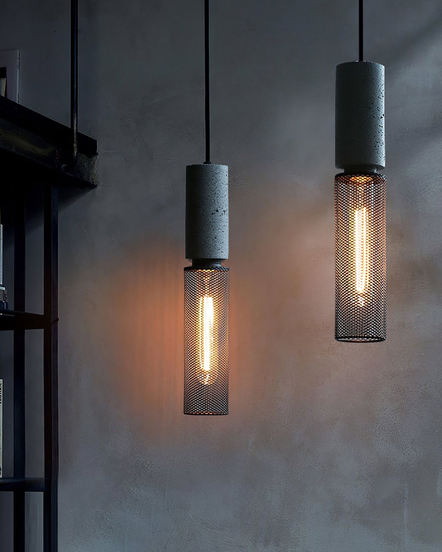 Cylindrical Ceiling Pendant Light with Minimalist Industrial Style