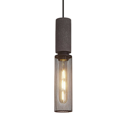 Cylindrical Ceiling Pendant Light with Minimalist Industrial Style