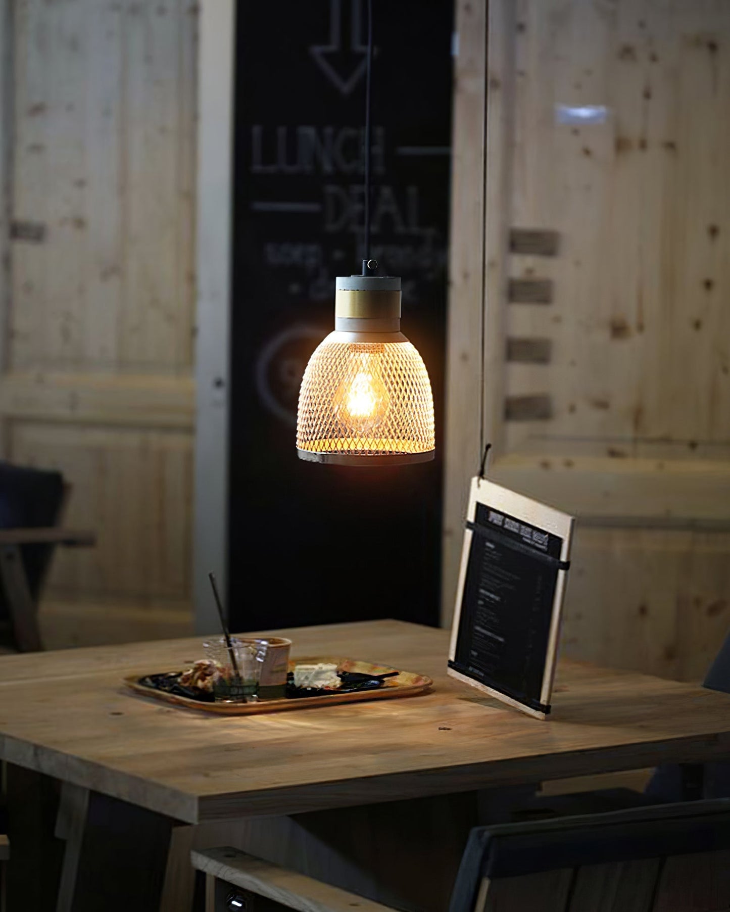Cylindrical Ceiling Pendant Light with Minimalist Industrial Style