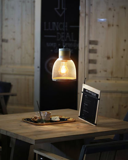 Cylindrical Ceiling Pendant Light with Minimalist Industrial Style