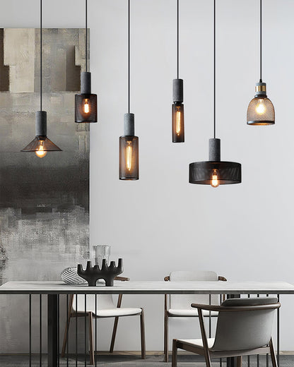 Cylindrical Ceiling Pendant Light with Minimalist Industrial Style