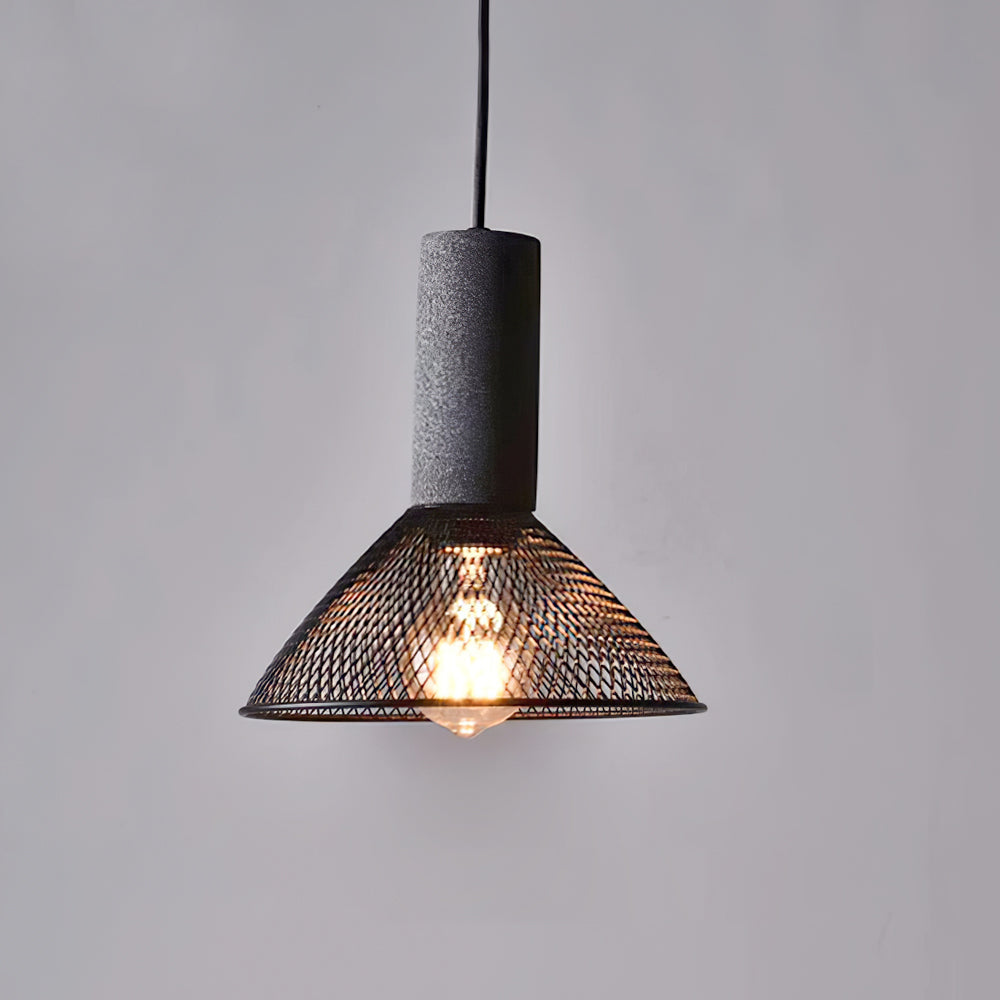 Cylindrical Ceiling Pendant Light with Minimalist Industrial Style