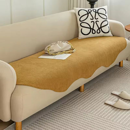 Season-Ready Plush Couch Protector with Contoured Fit