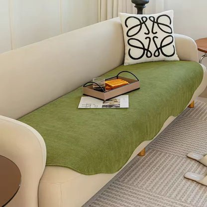 Season-Ready Plush Couch Protector with Contoured Fit