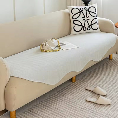 Season-Ready Plush Couch Protector with Contoured Fit