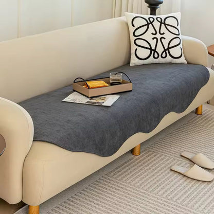 Season-Ready Plush Couch Protector with Contoured Fit