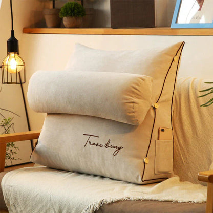 Contoured Wedge Cushion for Lumbar and Neck Support – RelaxWedge Pillow