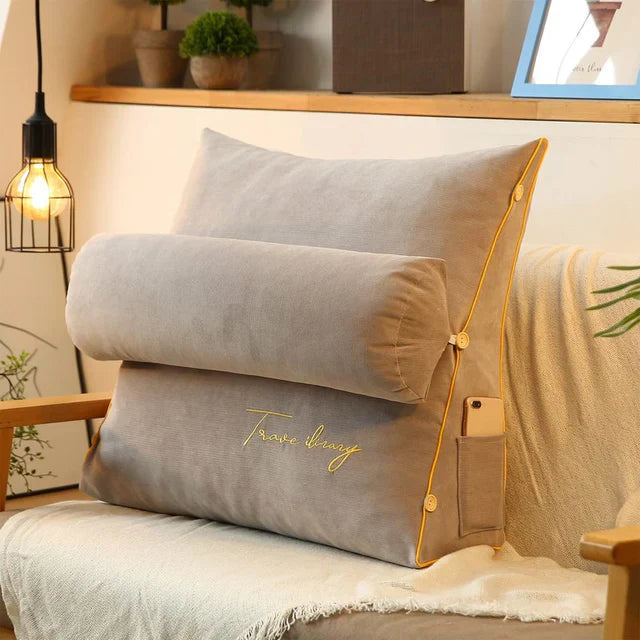 Contoured Wedge Cushion for Lumbar and Neck Support – RelaxWedge Pillow