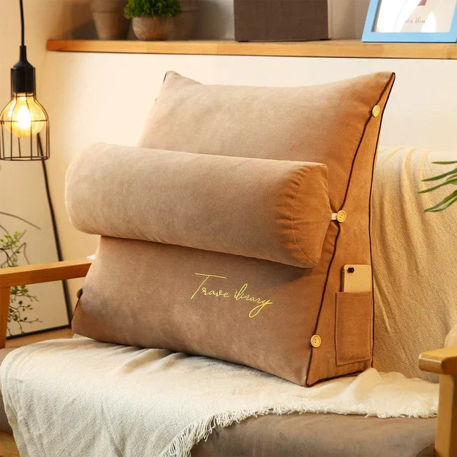 Contoured Wedge Cushion for Lumbar and Neck Support – RelaxWedge Pillow