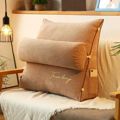 Contoured Wedge Cushion for Lumbar and Neck Support – RelaxWedge Pillow