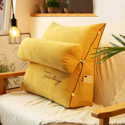 Contoured Wedge Cushion for Lumbar and Neck Support – RelaxWedge Pillow