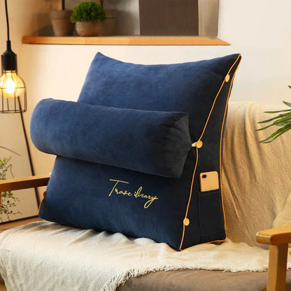 Contoured Wedge Cushion for Lumbar and Neck Support – RelaxWedge Pillow