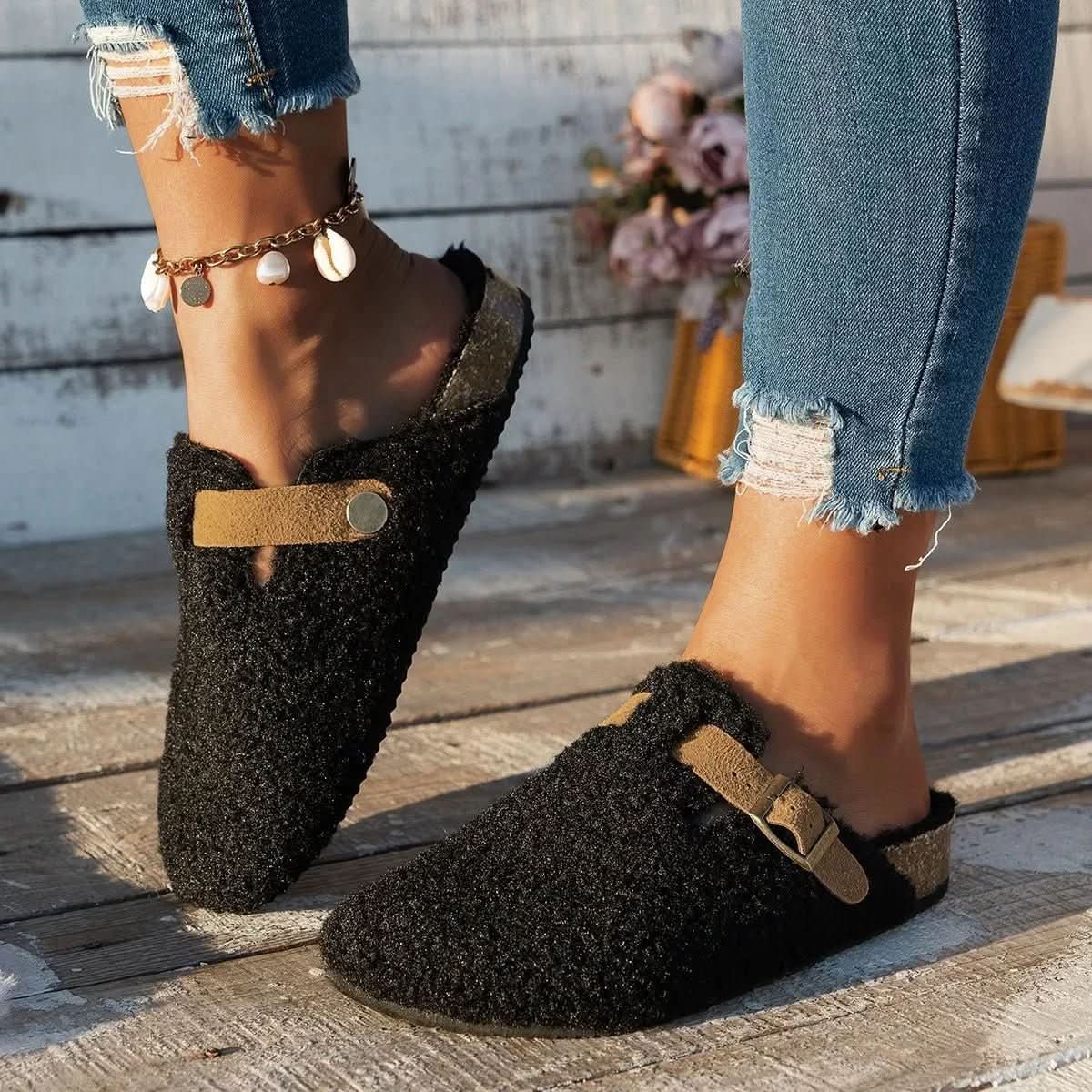 Cozy Wool Mule Slippers for Comfort and Warmth