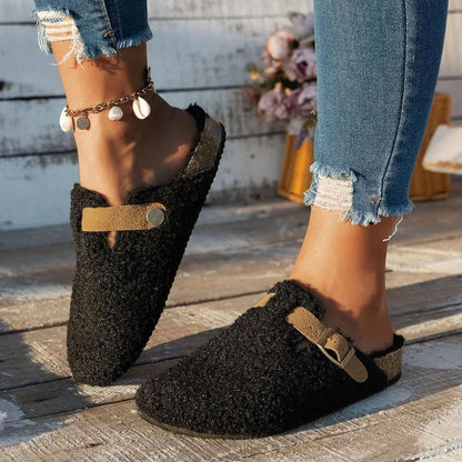 Cozy Wool Mule Slippers for Comfort and Warmth