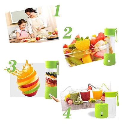 Portable USB Rechargeable Blender with 6 Blades for Smoothies on the Go