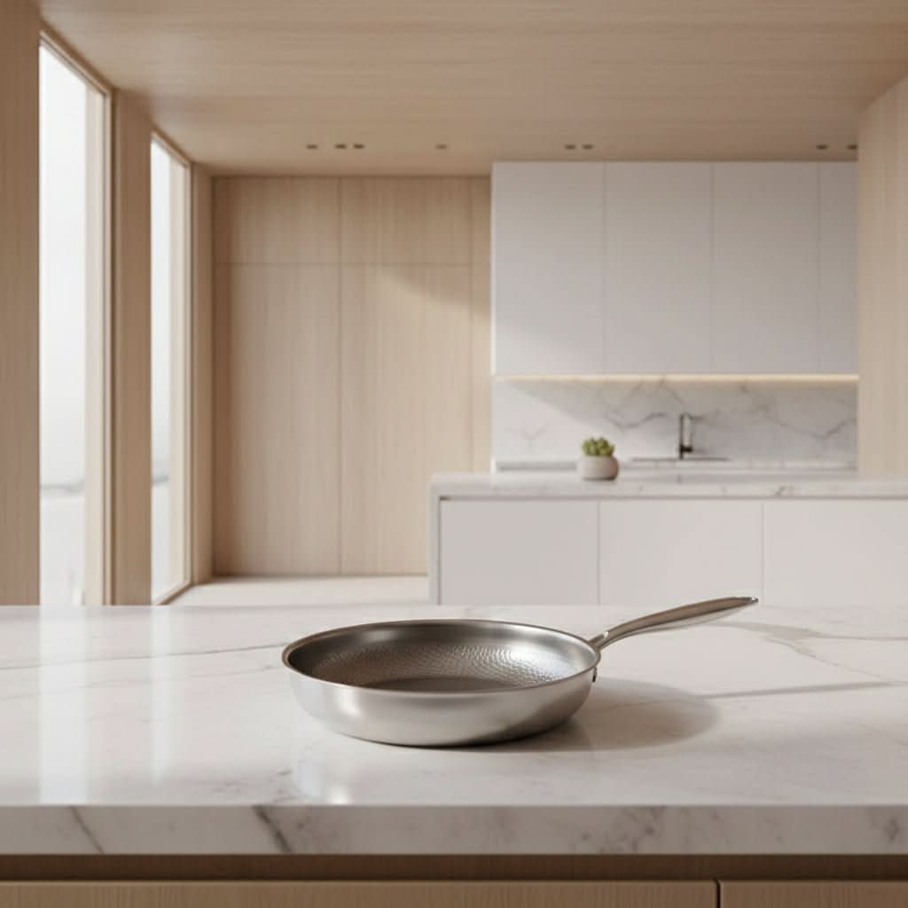 Hammered Titanium Non-Stick Frying Pan for Long-Lasting Chemical-Free Cooking
