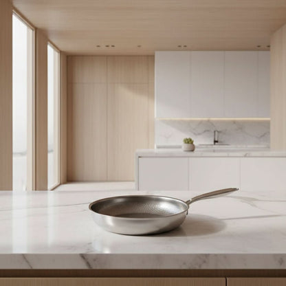 Hammered Titanium Non-Stick Frying Pan for Long-Lasting Chemical-Free Cooking