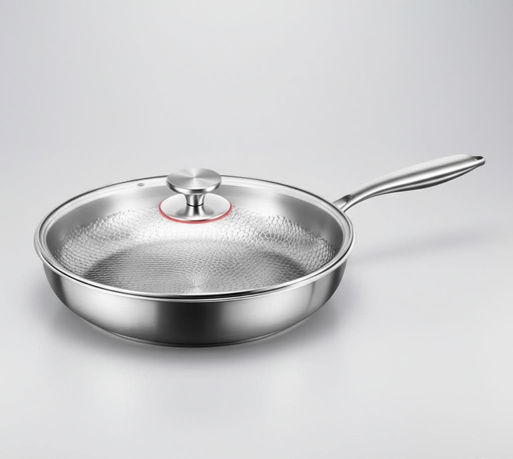 Hammered Titanium Non-Stick Frying Pan for Long-Lasting Chemical-Free Cooking