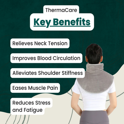 Adjustable Neck and Shoulder Heating Pad Massager for Muscle Relief