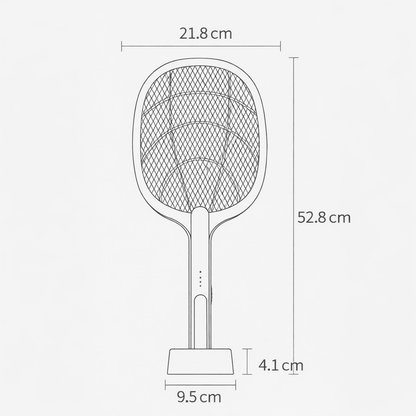 Electric Mosquito Zapper with USB Rechargeable Battery and Safety Guard