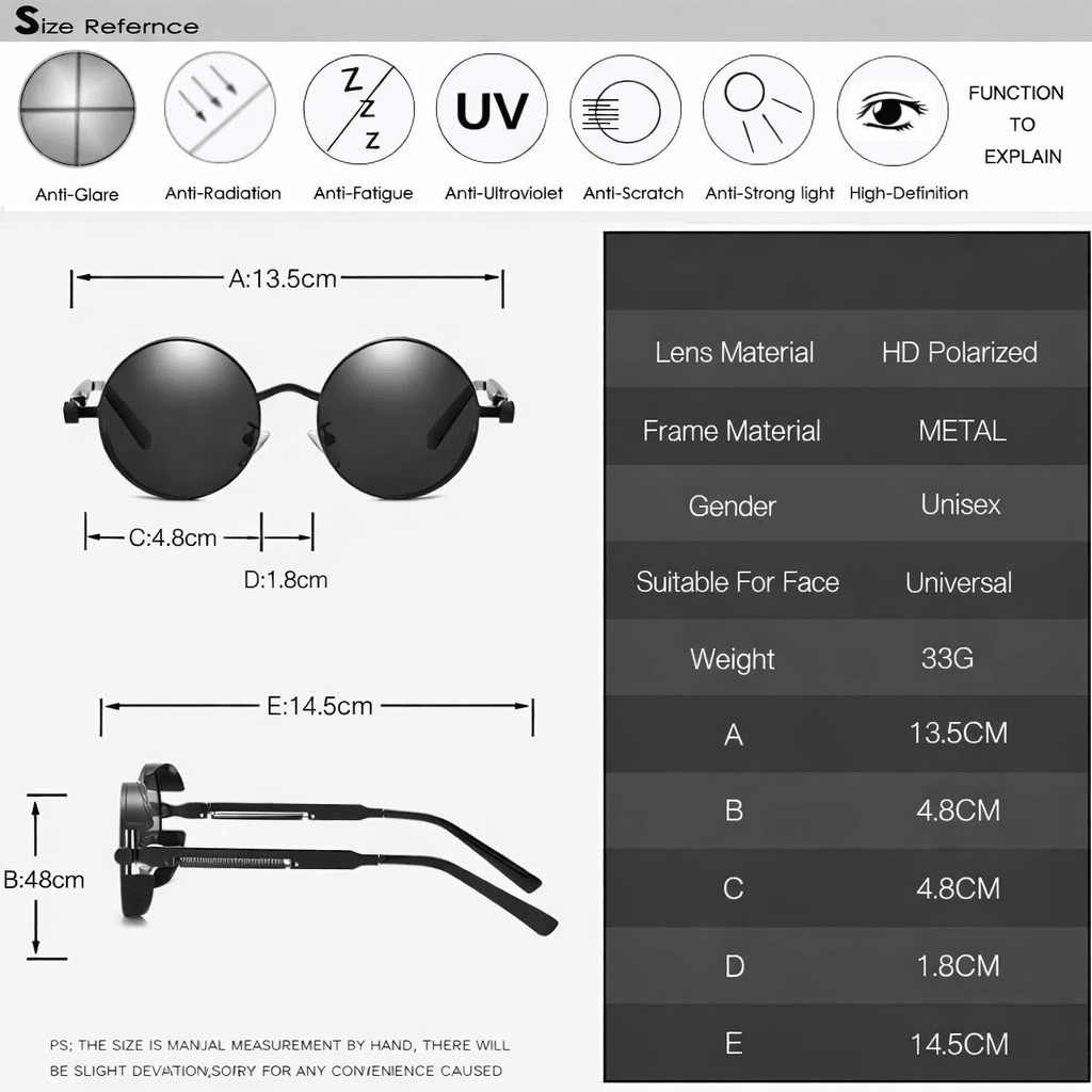Vintage Polarized Sunglasses with UV400 Protection