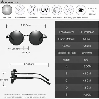Vintage Polarized Sunglasses with UV400 Protection
