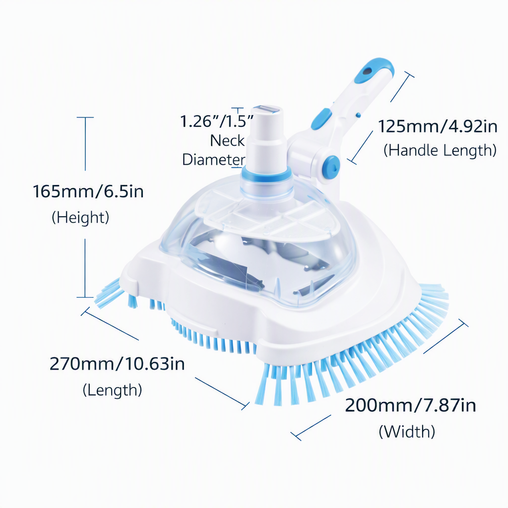 Swimming Pool Vacuum Attachment for Cleaning