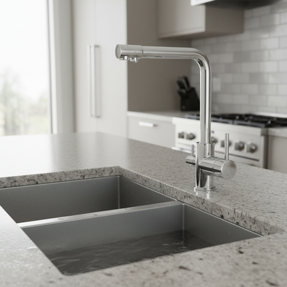 Dual Outlet Stainless Steel Kitchen Sink Faucet