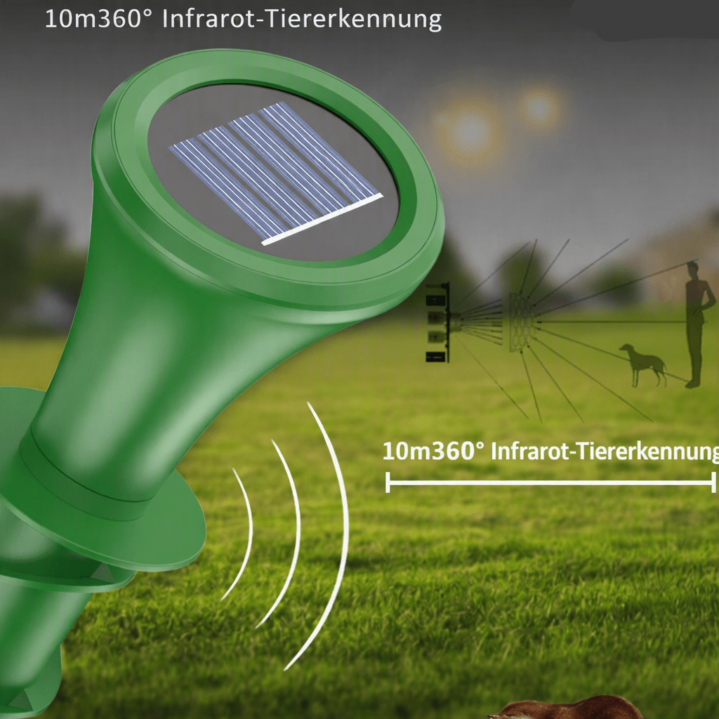 Mole Deterrent Stake with Solar Power