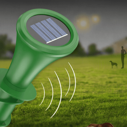 Mole Deterrent Stake with Solar Power