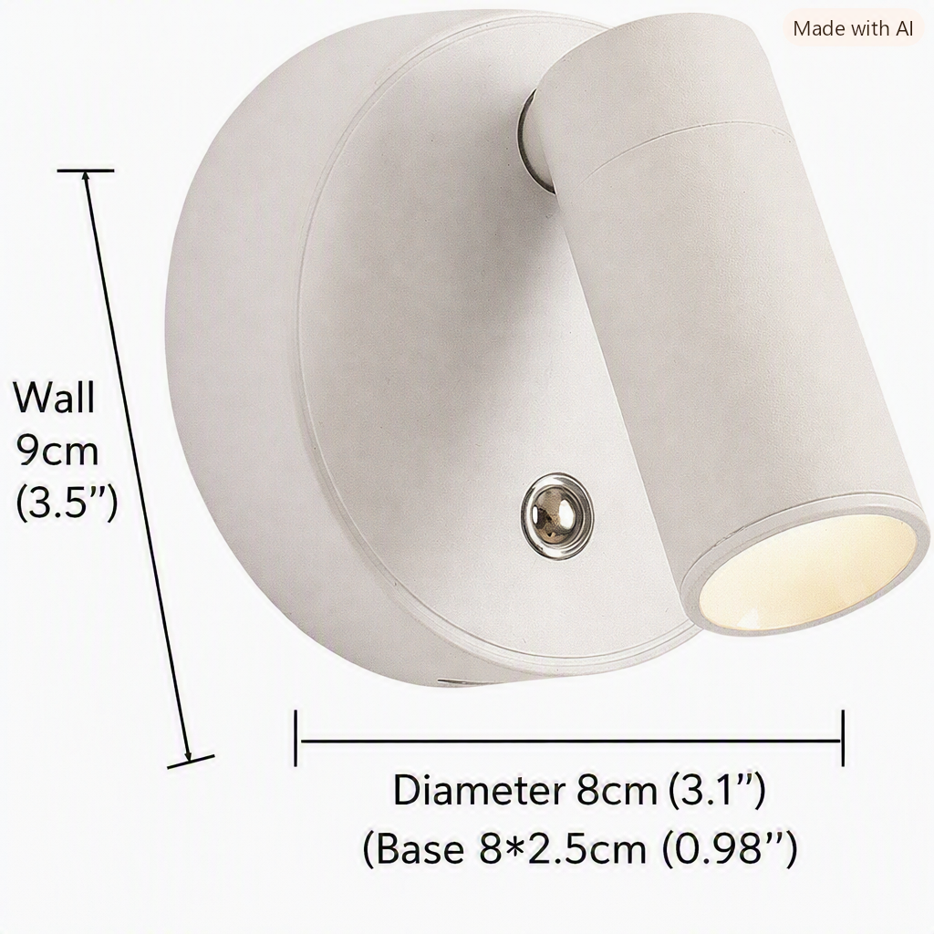 Adjustable Wall Lamp with Rotating Projection Feature