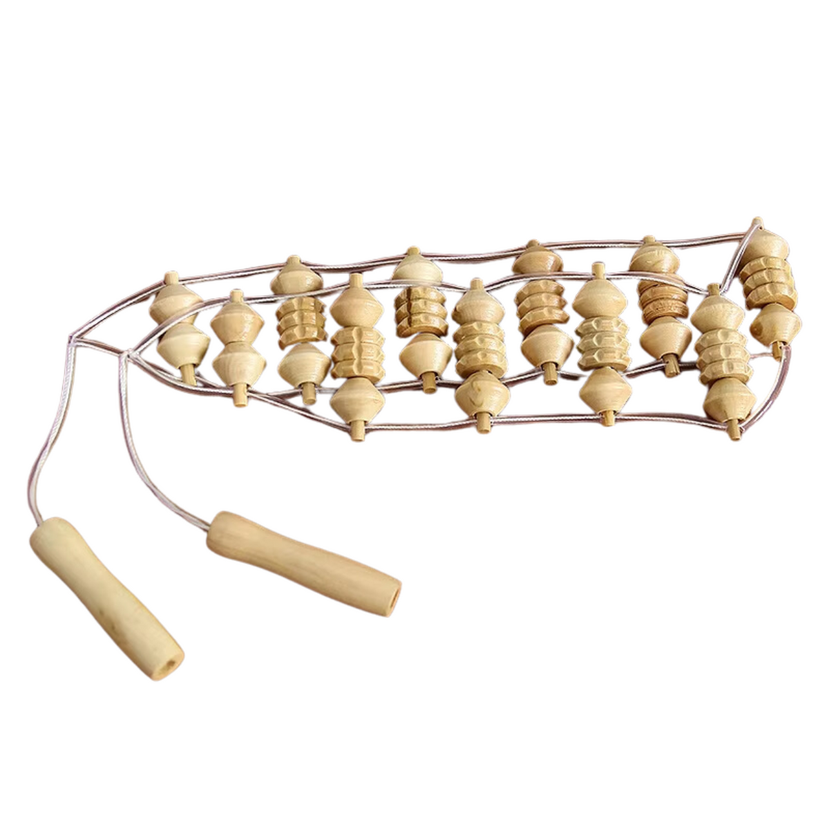 Massage Roller for Back Relief – Wooden Design