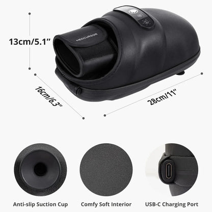 Wireless Hand Massager with Heat and Air Compression | 6 Settings for Fingers, Palms, and Wrists, USB-C Rechargeable