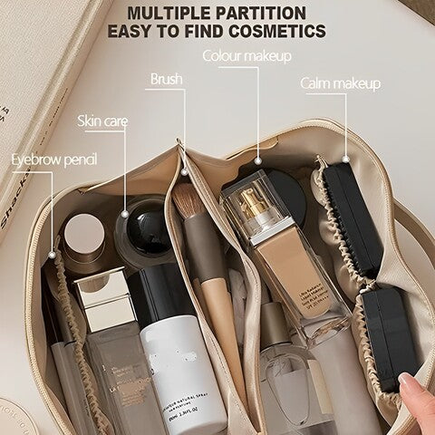 Versatile Travel Cosmetic Organizer - Chic & Functional
