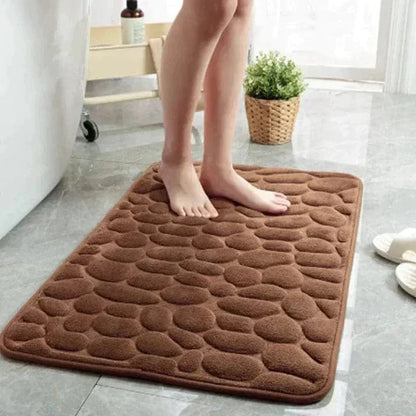 Comfortable Anti-Slip Shower Mat in Cotton Fabric