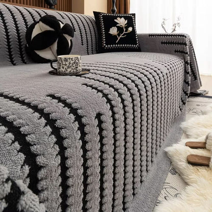 Non-Slip Back Plush Sofa Cover