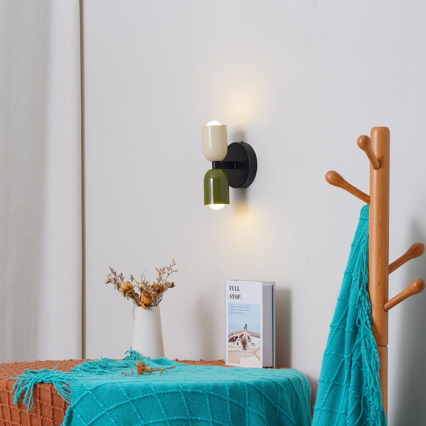 Adjustable Retro Wall Light with Dual Heads for Home Illumination