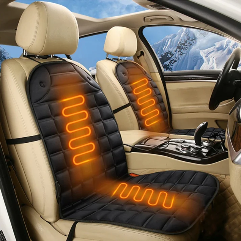 12V Heated Car Seat Cushion with Adjustable Features