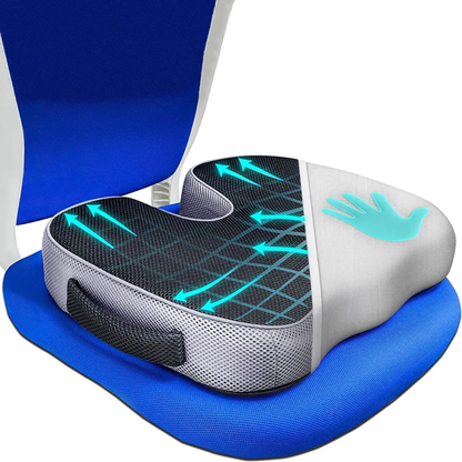 Back Pain Relief Cushion with Orthopedic Lumbar Support