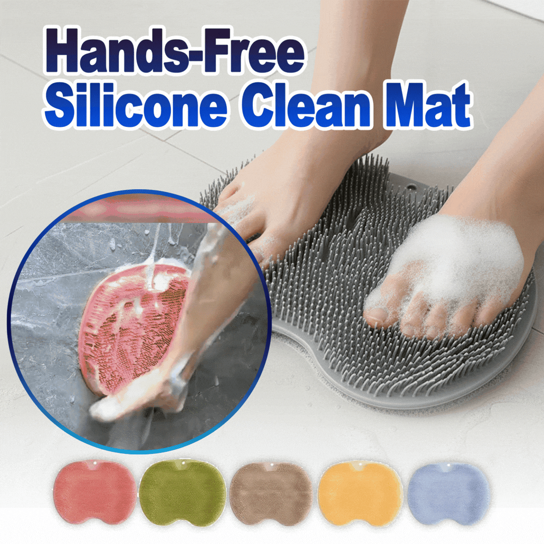 Silicone Foot Care Mat with Suction Cups | Relaxing Massage Brush for Shower